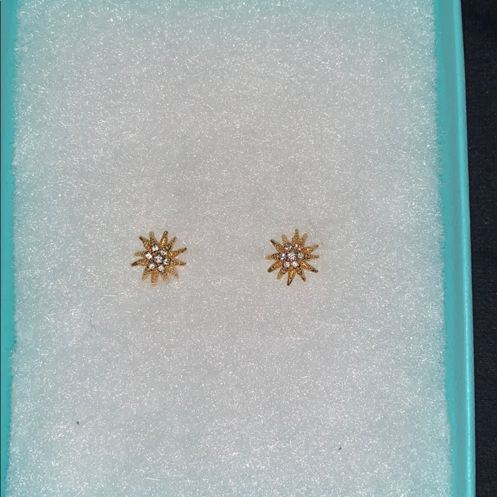 Anthroplogie Starburst Studs Gold